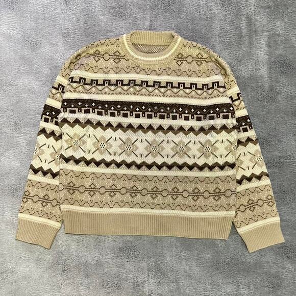 Grunge retro striped pullover sweater - Picture 1 of 7